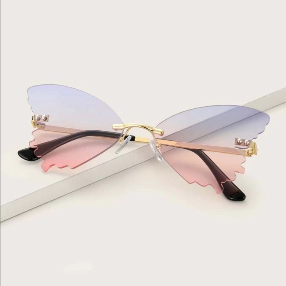 Rimless Butterfly Sunglasses - Picture 8 of 8